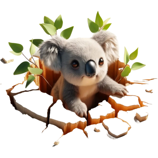 Bügelbild 3D Koala #2 Fylou's Style