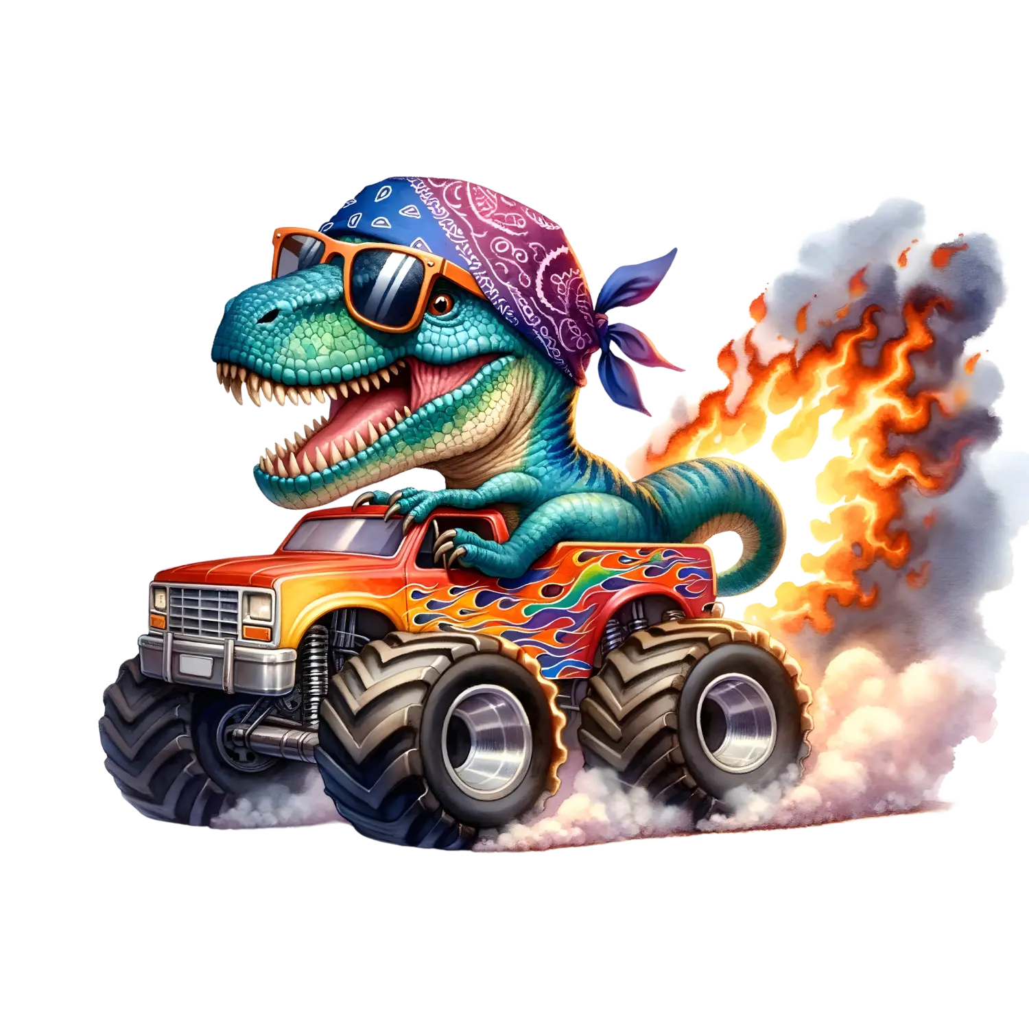 Bügelbild  Dino Monstertruck #13 Fylou's Style