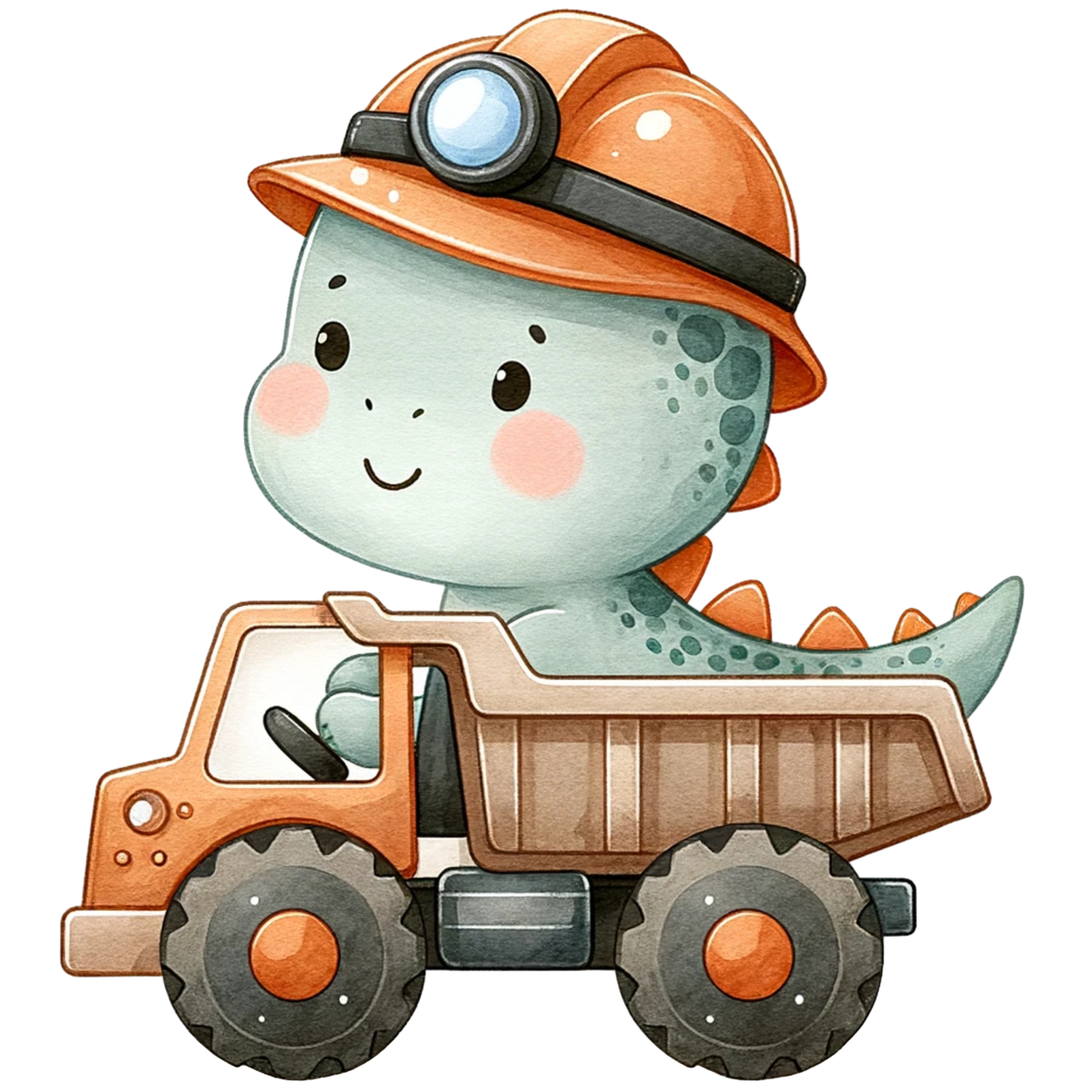 Bügelbild Dino Baustelle #5 Fylou's Style