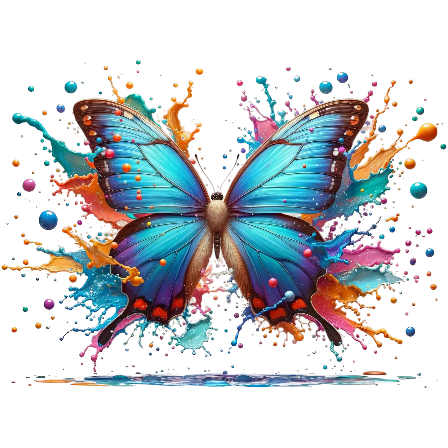 Bügelbild 3D Schmetterling #6 Fylou's Style