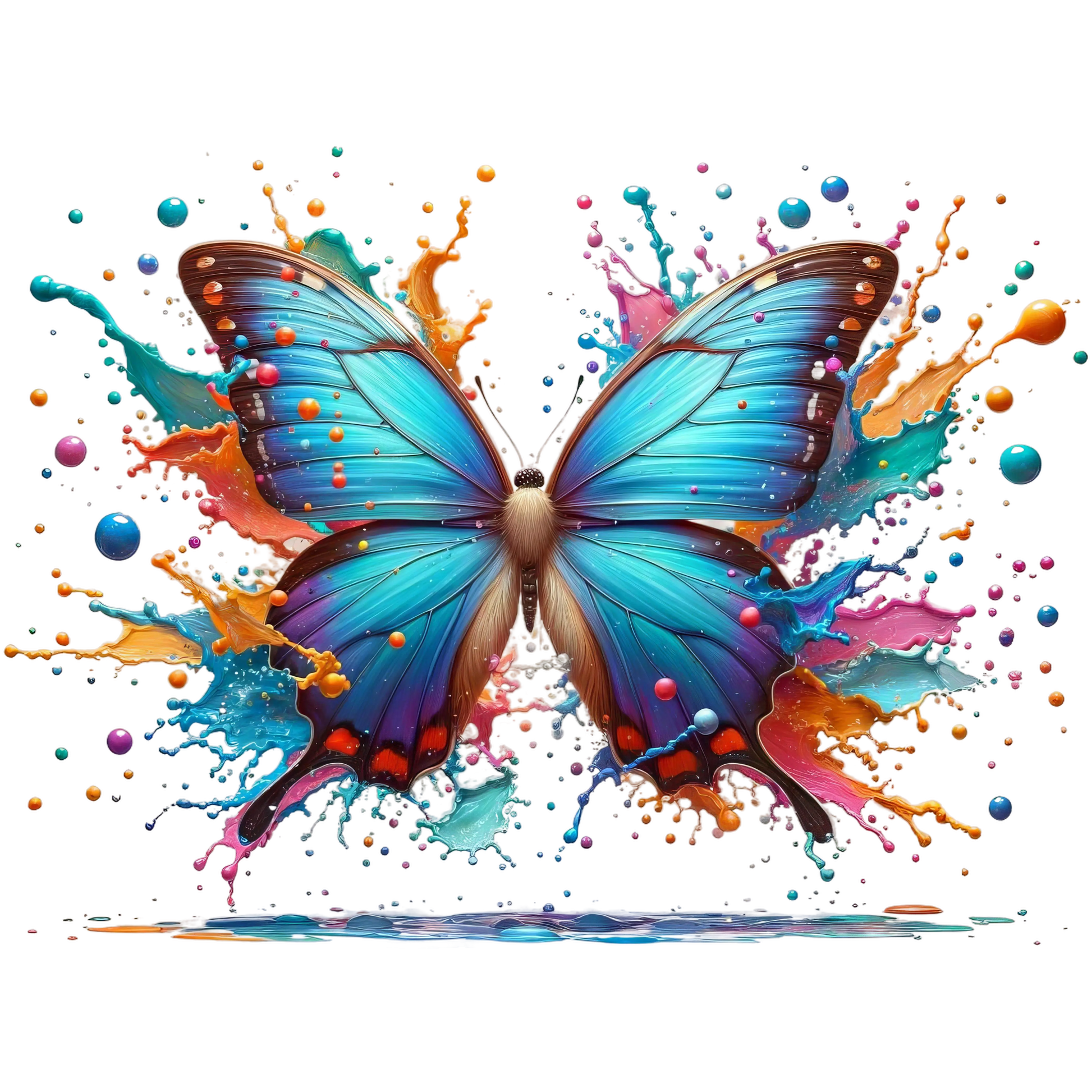 Bügelbild 3D Schmetterling #6 Fylou's Style