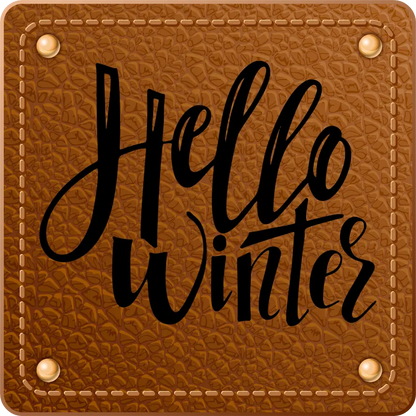 Bügellabel Hello Winter - Fylou's Style