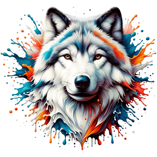 Bügelbild 3D Wolf #5 Fylou's Style