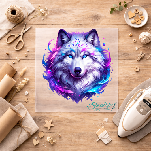 Bügelbild Magischer Wolf #1