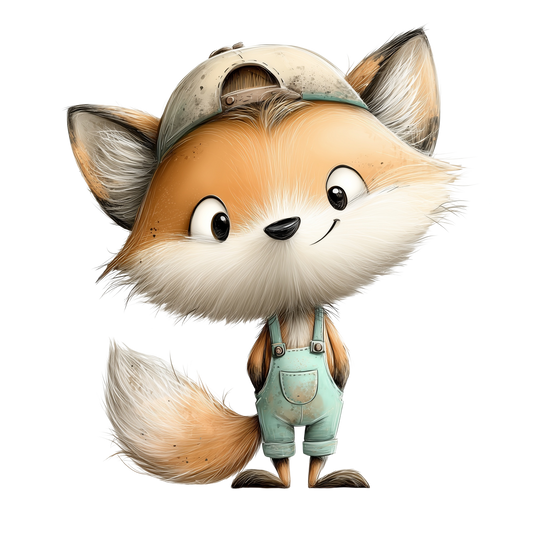 Bügelbild cool Fuchs