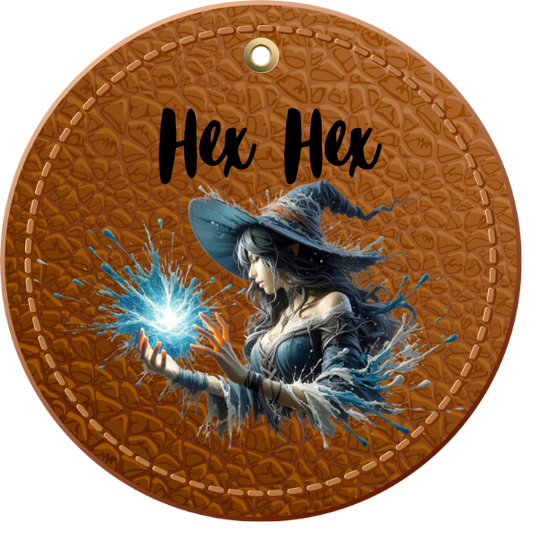 Bügellabel Hexe