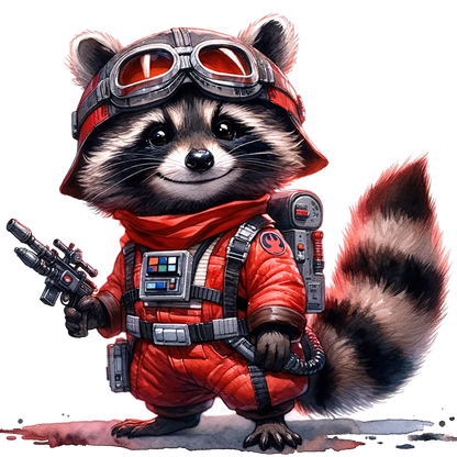 Bügelbild Racoon #11 Fylou's Style