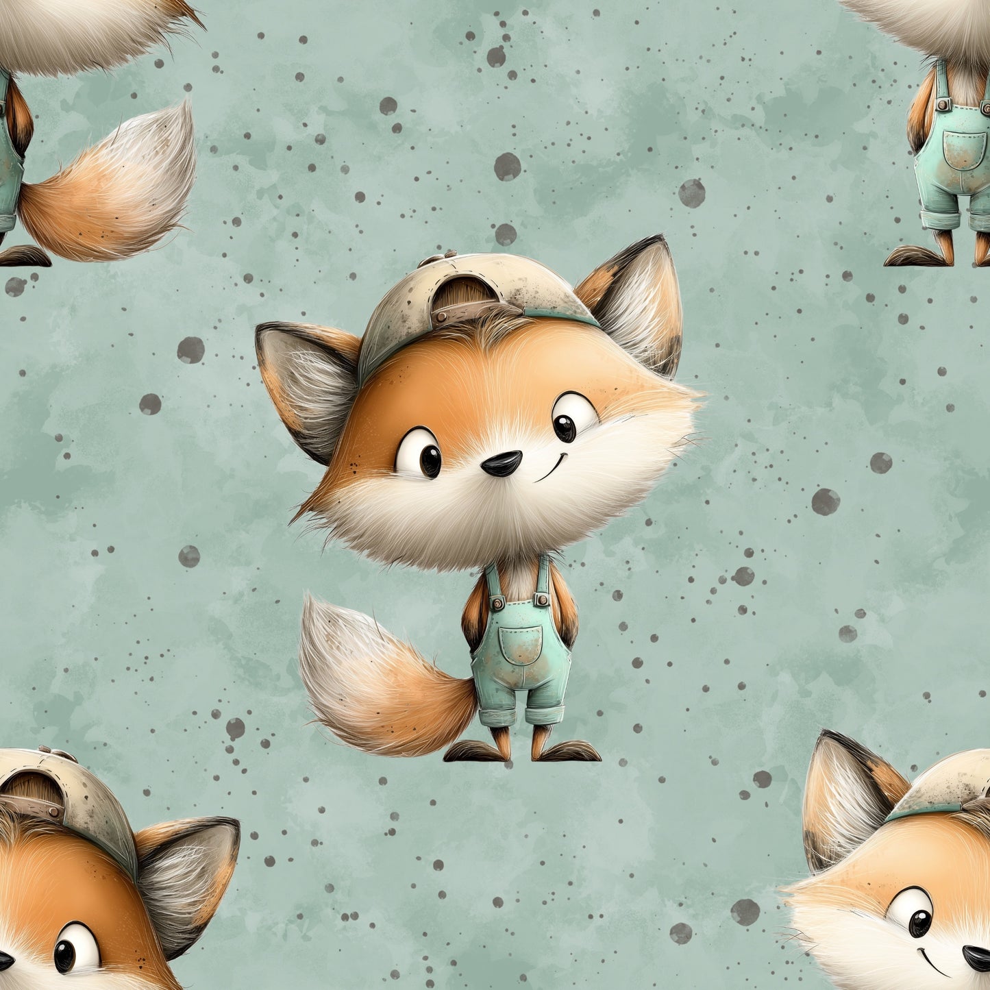 Kinderstoff Cool Fuchs