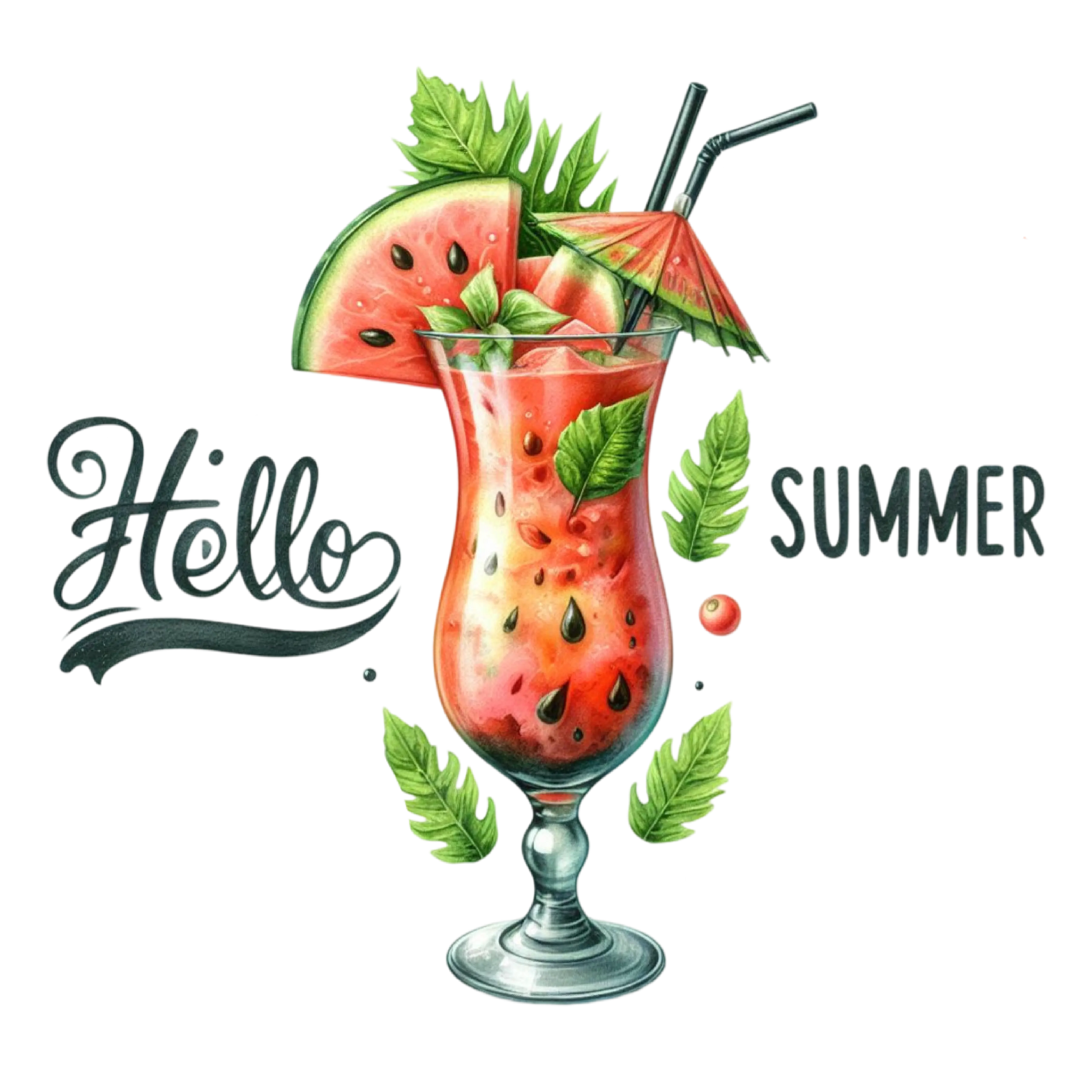 Bügelbild Hallo Sommer Melone #9 Fylou's Style