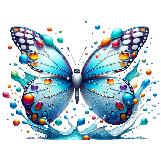 Bügelbild 3D Schmetterling #3 Fylou's Style