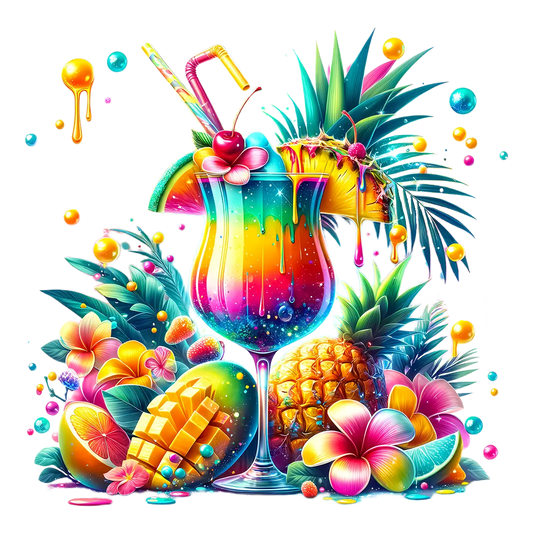 Bügelbild Tropical Cocktail #4 Fylou's Style