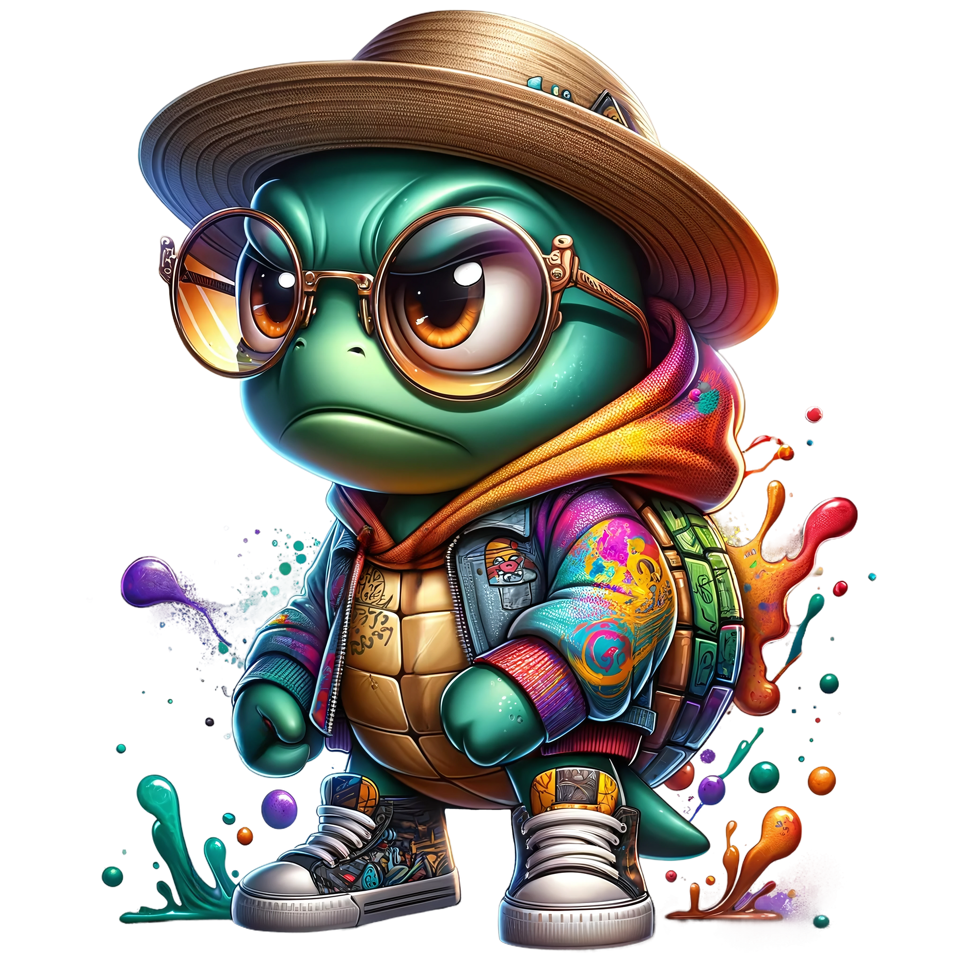 Bügelbild  Streetwear Turtles #2 Fylou's Style