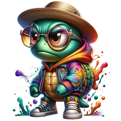 Bügelbild  Streetwear Turtles #2 Fylou's Style