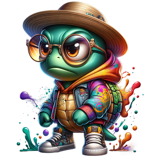 Bügelbild  Streetwear Turtles #2 Fylou's Style