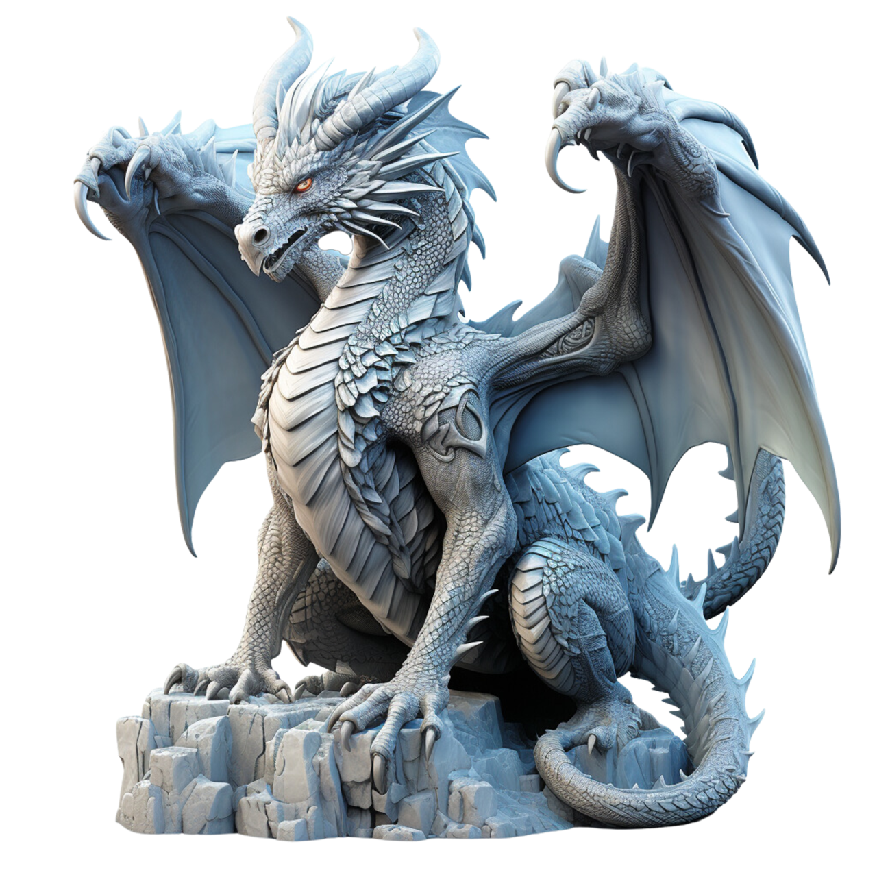 Iron-on Ice Dragon #4