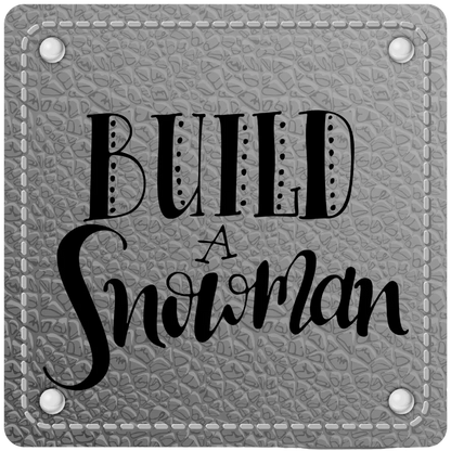 Bügellabel Build a Snowman - Fylou's Style