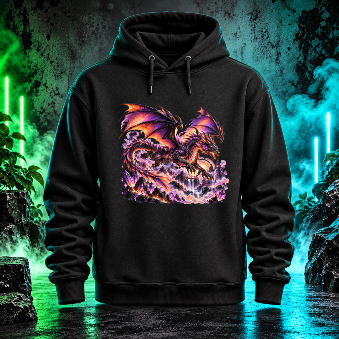 Bügelbild Drache über dem Kristalltal