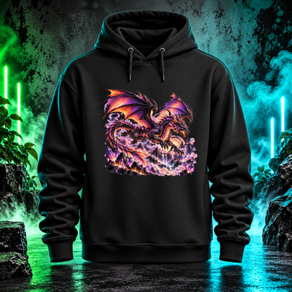 Bügelbild Drache über dem Kristalltal
