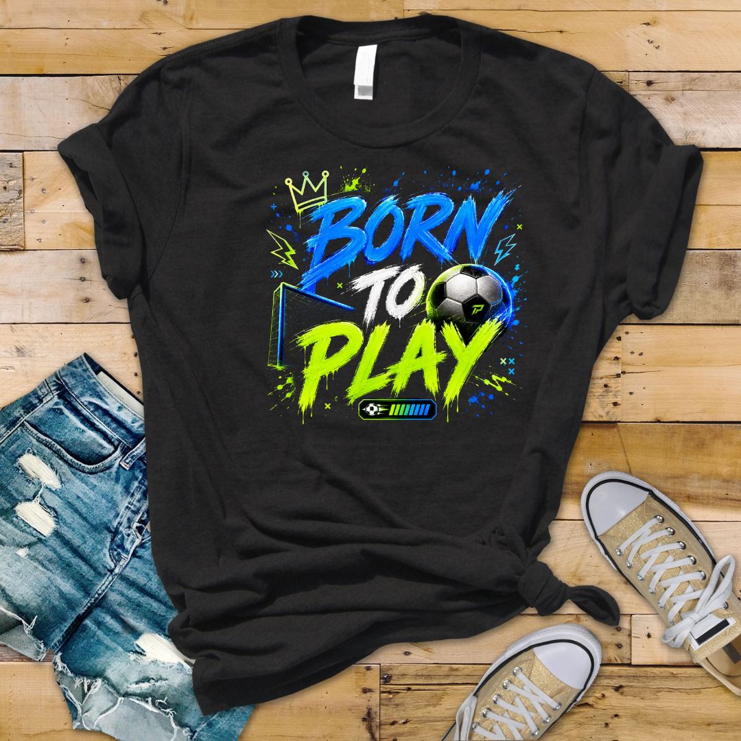Bügelbild Born to Play