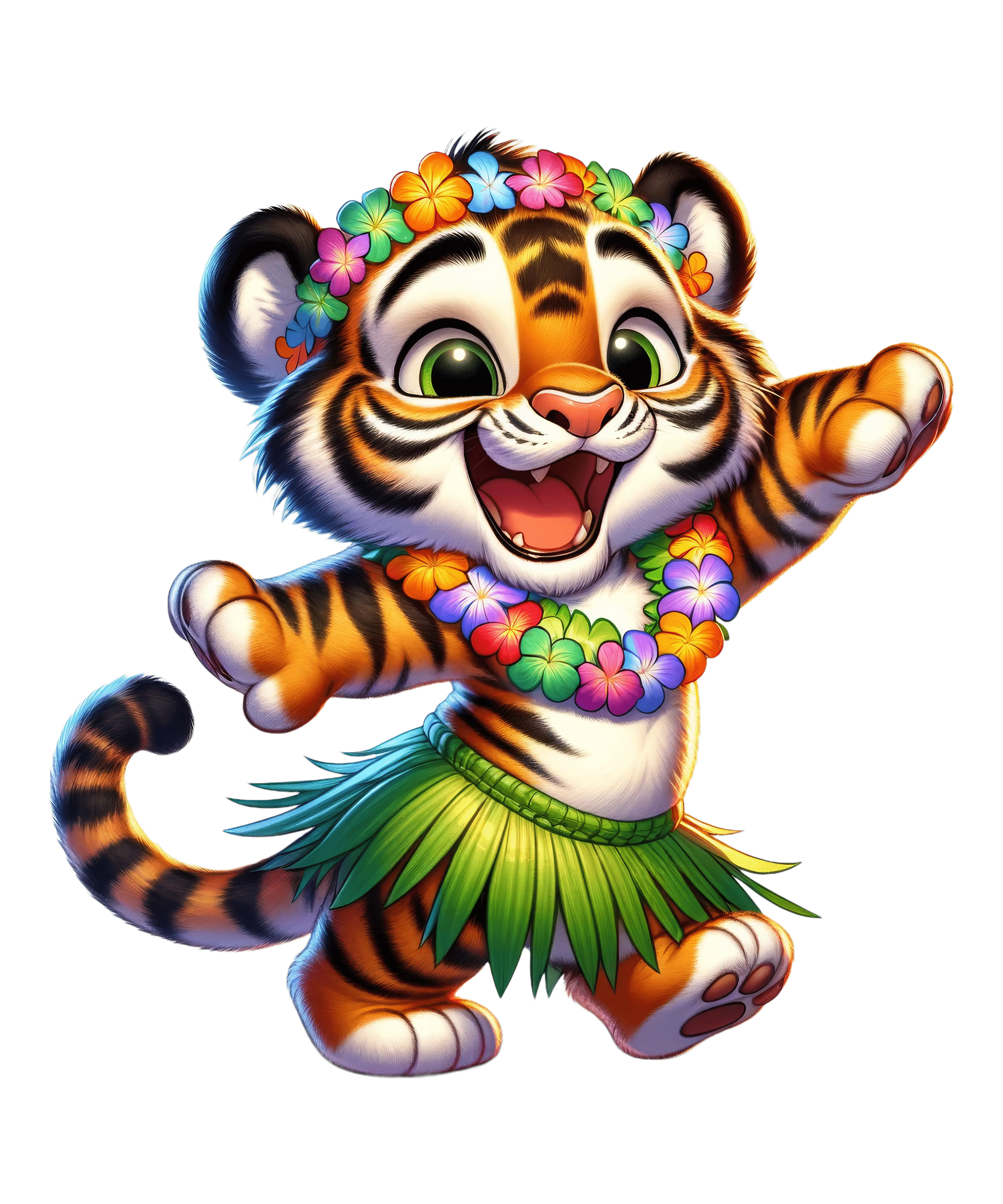 Bügelbild Hawaii Dancing Tiere #25 Fylou's Style