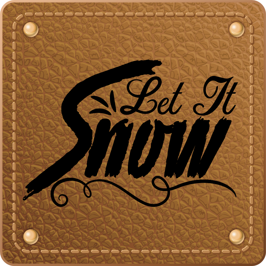 iron-on label Let it Snow #2