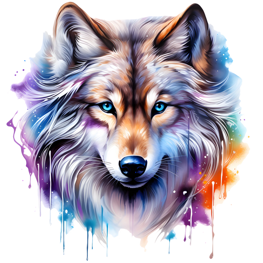 Bügelbild bezaubernder Wolf #3 Fylou's Style