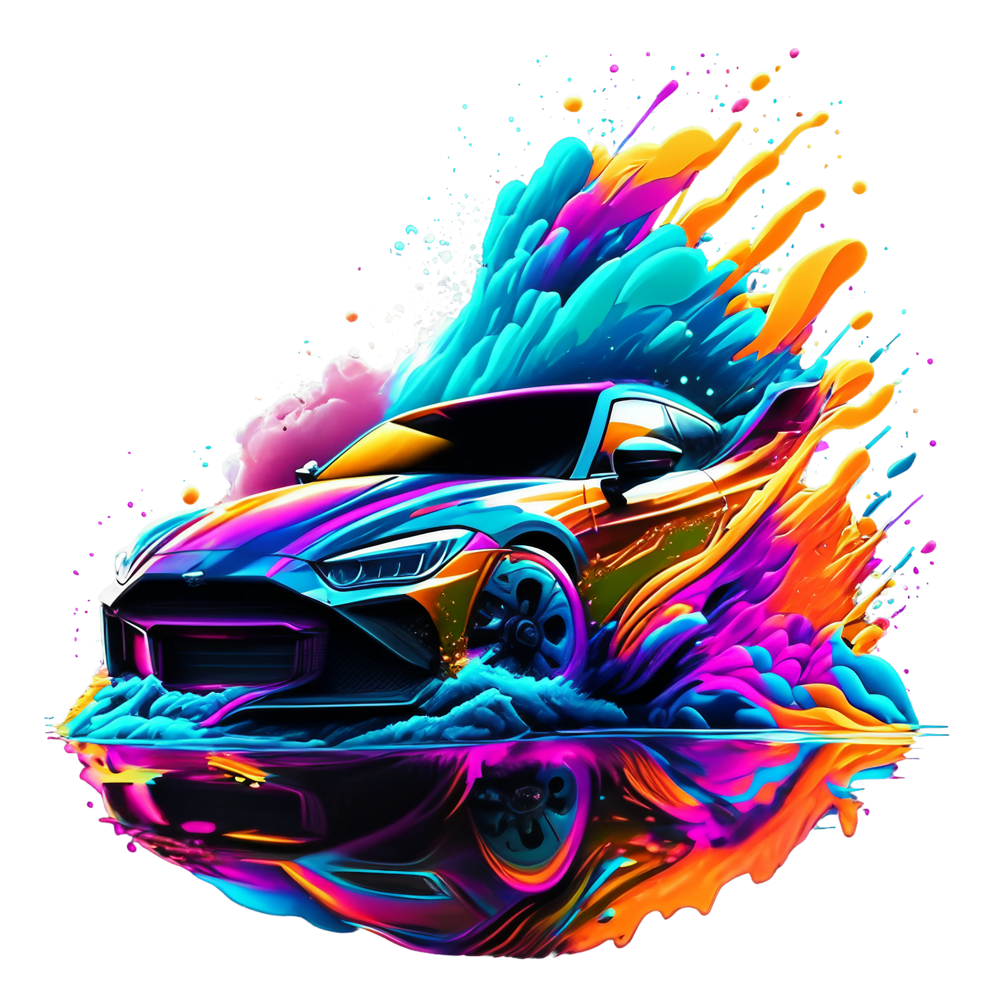 Bügelbild Colorful Car Fylou's Style