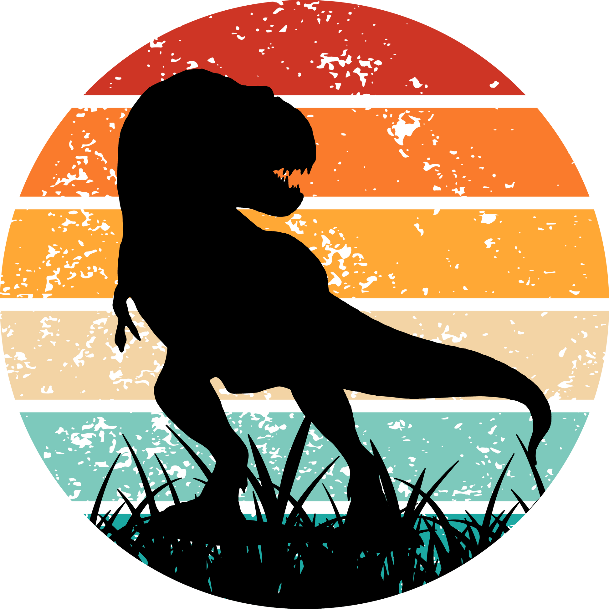 Bügelbild Dinosaurier Silhouette Fylou's Style