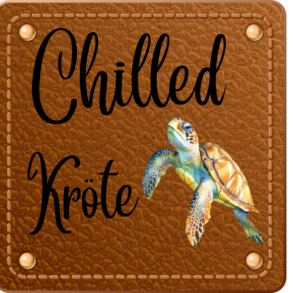Bügellabel chilled Kröte