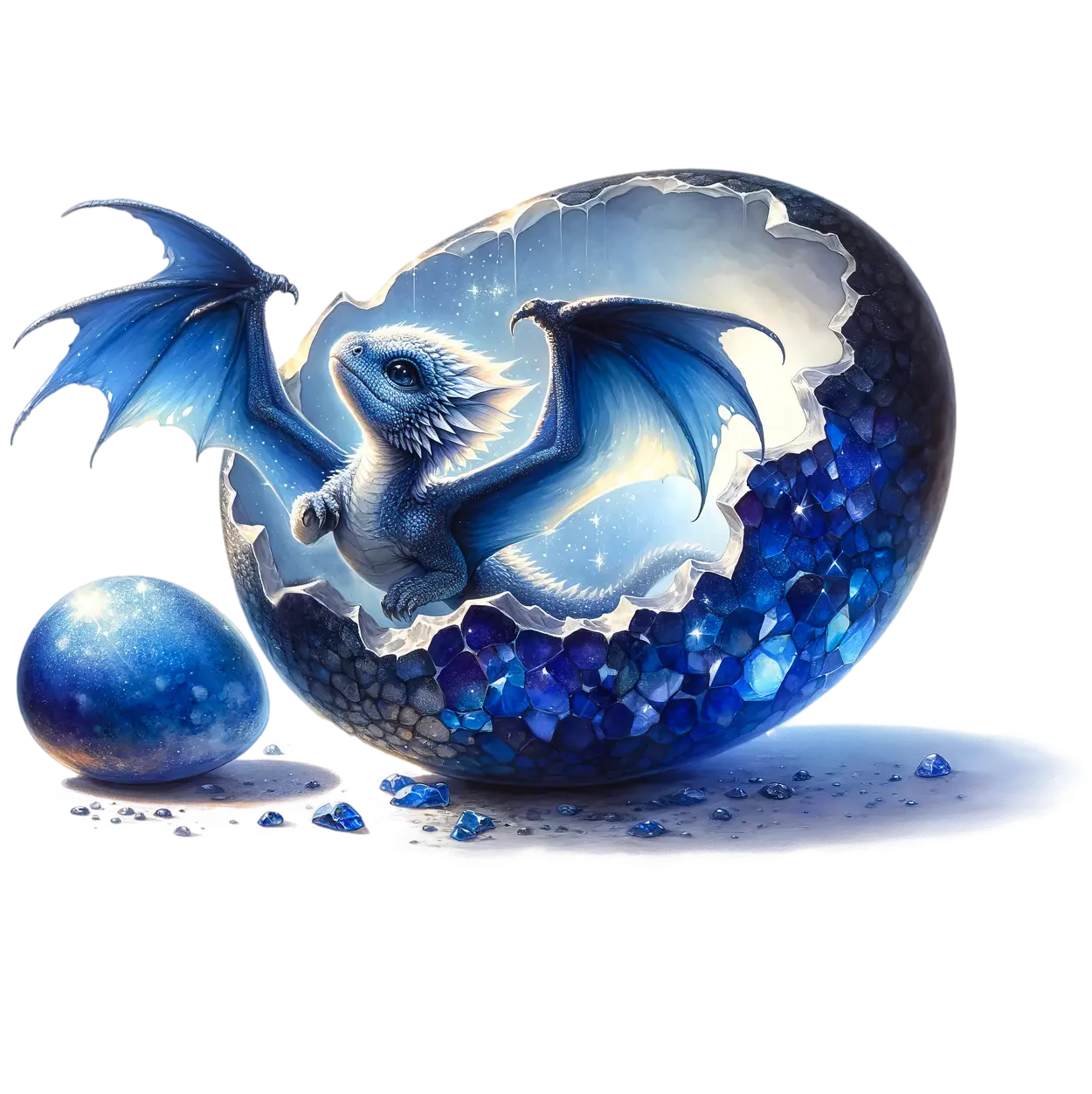 Bügelbild Blauer Baby Drache #6 - Fylou's Style