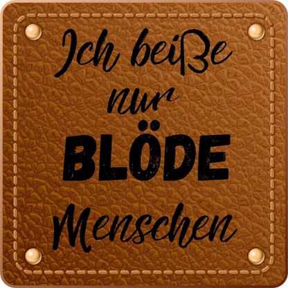 Bügellabel Blöde Menschen Fylou's Style
