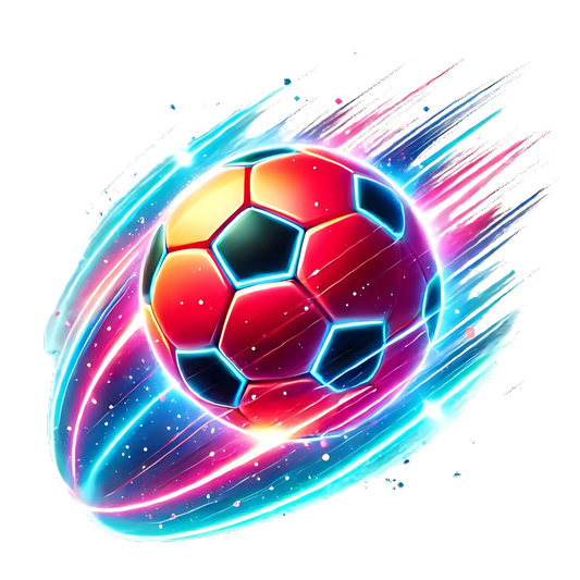 Bügelbild Neon Fussball #8 - Fylou's Style