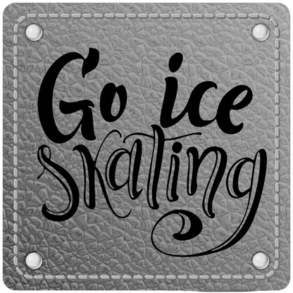 Bügellabel Go Ice Skating - Fylou's Style