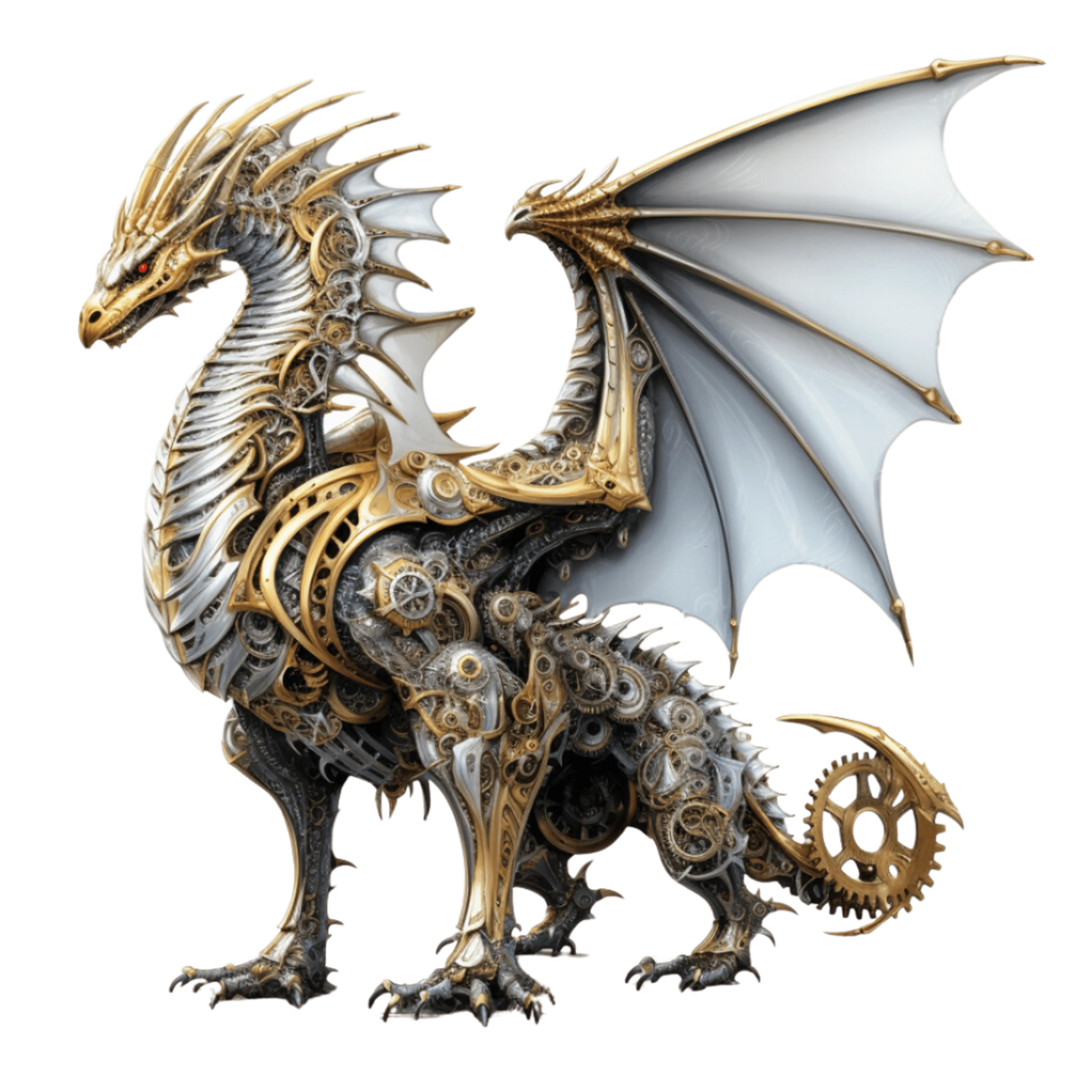 Bügelbild Steampunk Drache #8 Fylou's Style