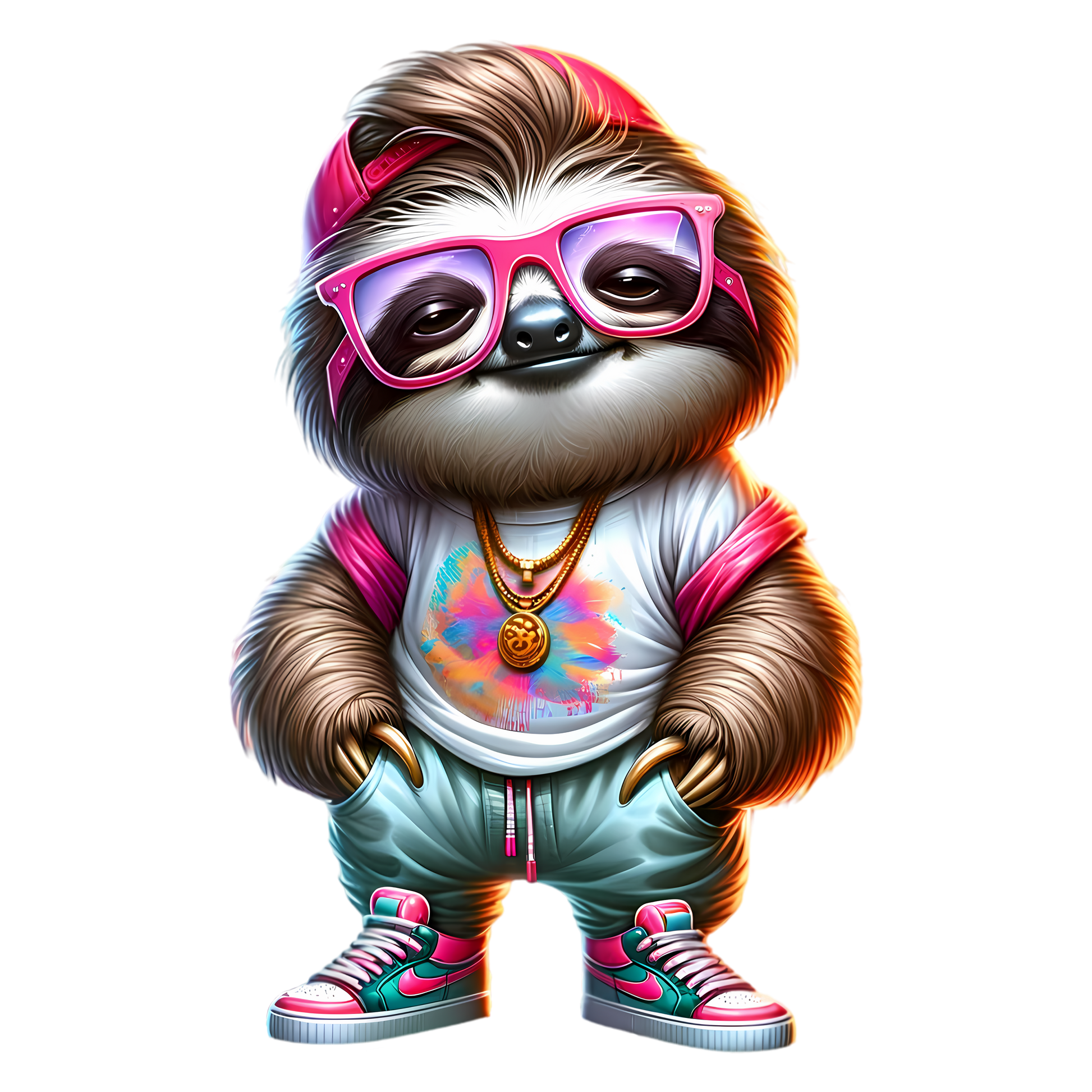 Bügelbild Streetwear Faultier  #6 Fylou's Style