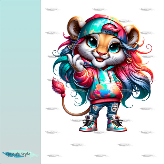 Iron-on image Lovely Lioness