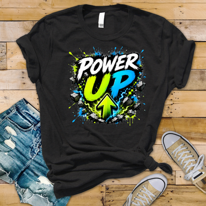Bügelbild Power Up #1