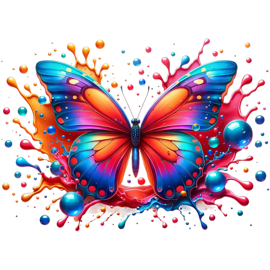 Bügelbild 3D Schmetterling #4 Fylou's Style