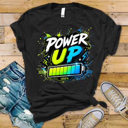 Bügelbild Power Up #2