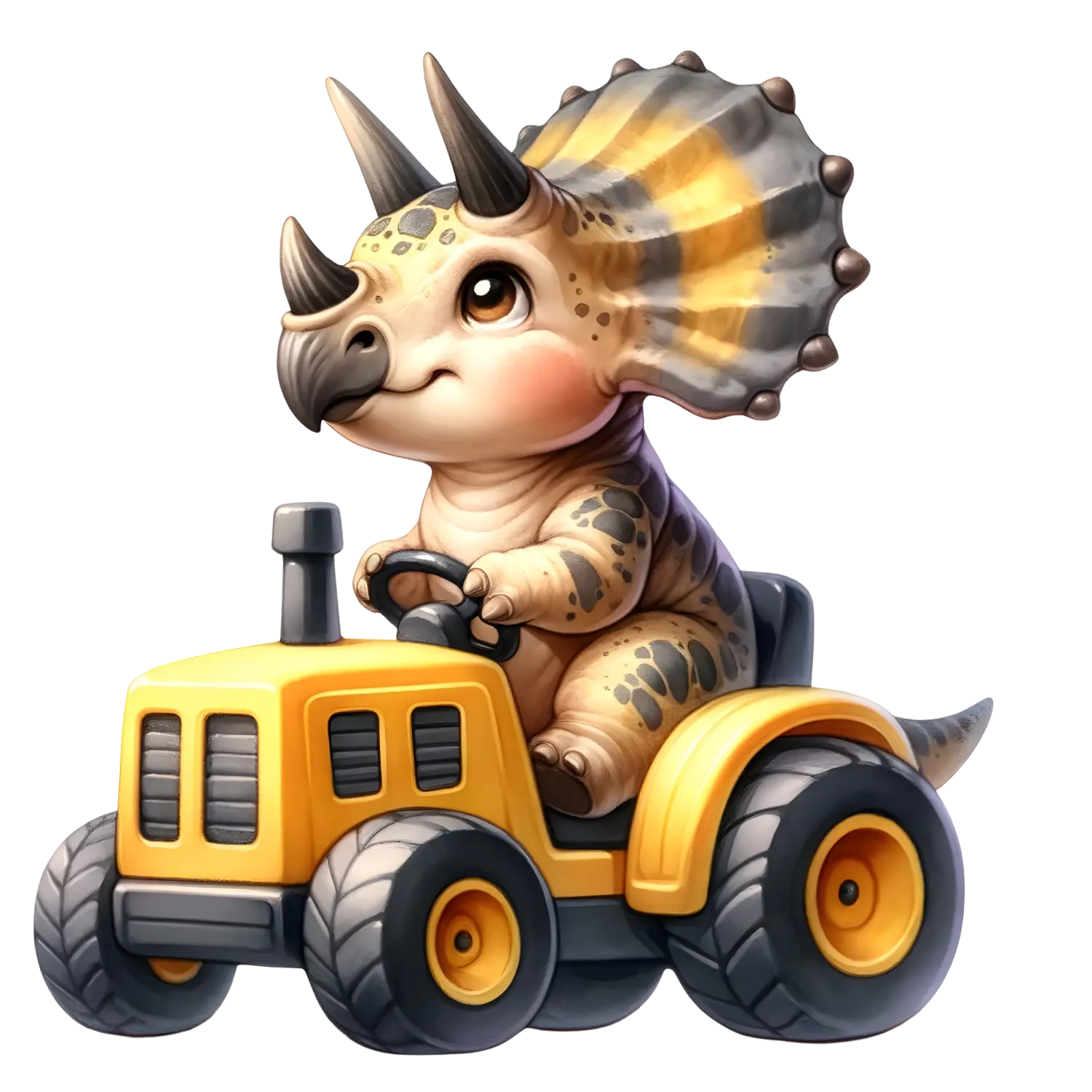 Bügelbild  Dino Fahrzeuge #4 Fylou's Style