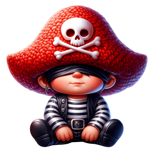 Iron-on image little boy with hat #16