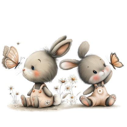 Bügelbild süße Häschen