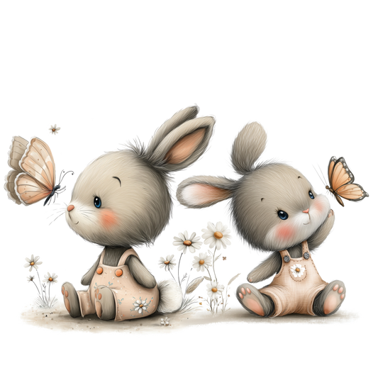 Bügelbild süße Häschen