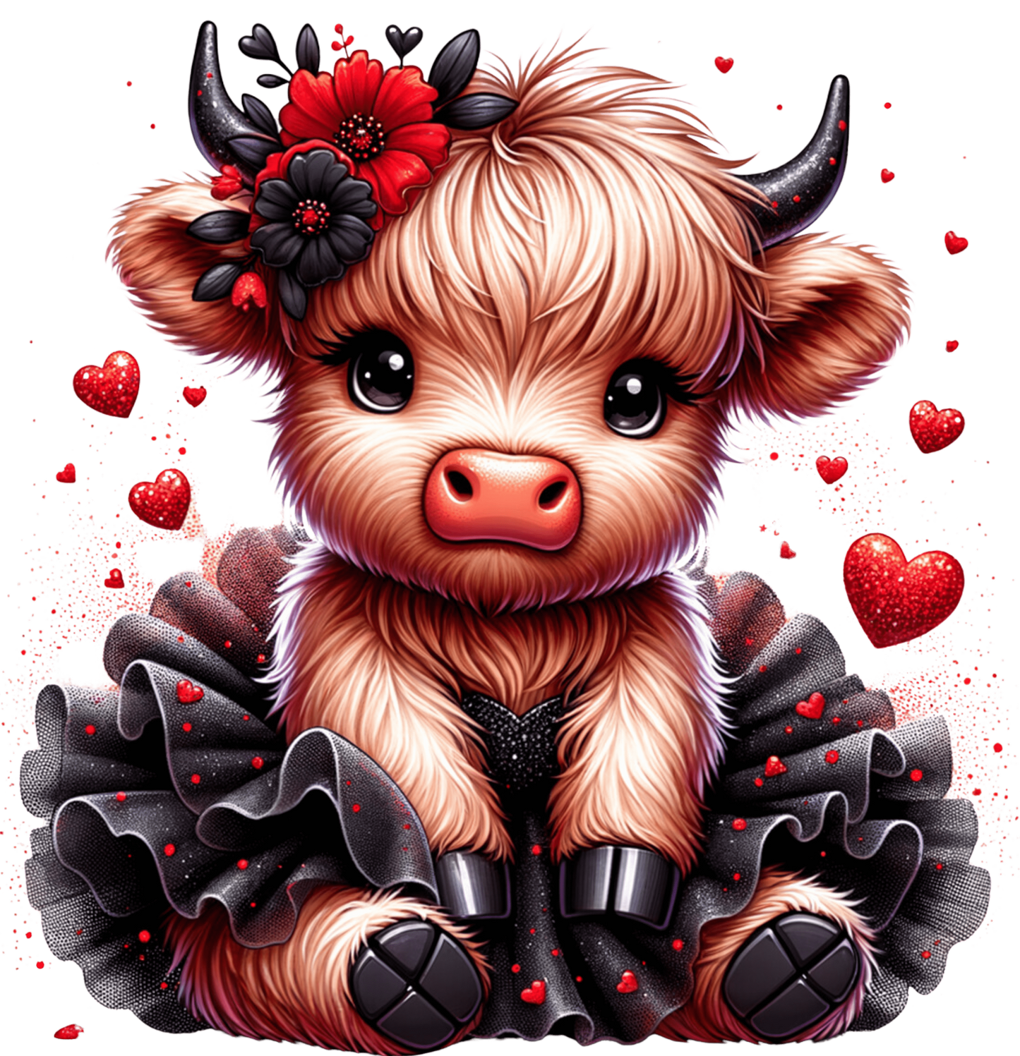 Iron-on Image Cute Highland Cow #7