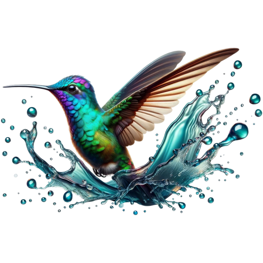 Bügelbild 3D Kolibri #2 Fylou's Style