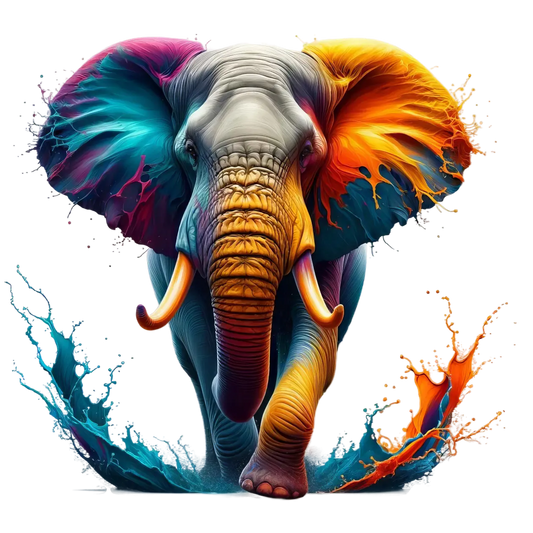 Bügelbild 3D Elefant #9 Fylou's Style