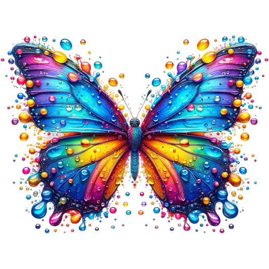 Bügelbild 3D Schmetterling #10 Fylou's Style