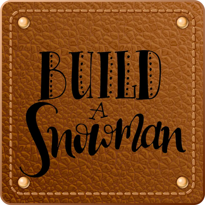 Bügellabel Build a Snowman - Fylou's Style