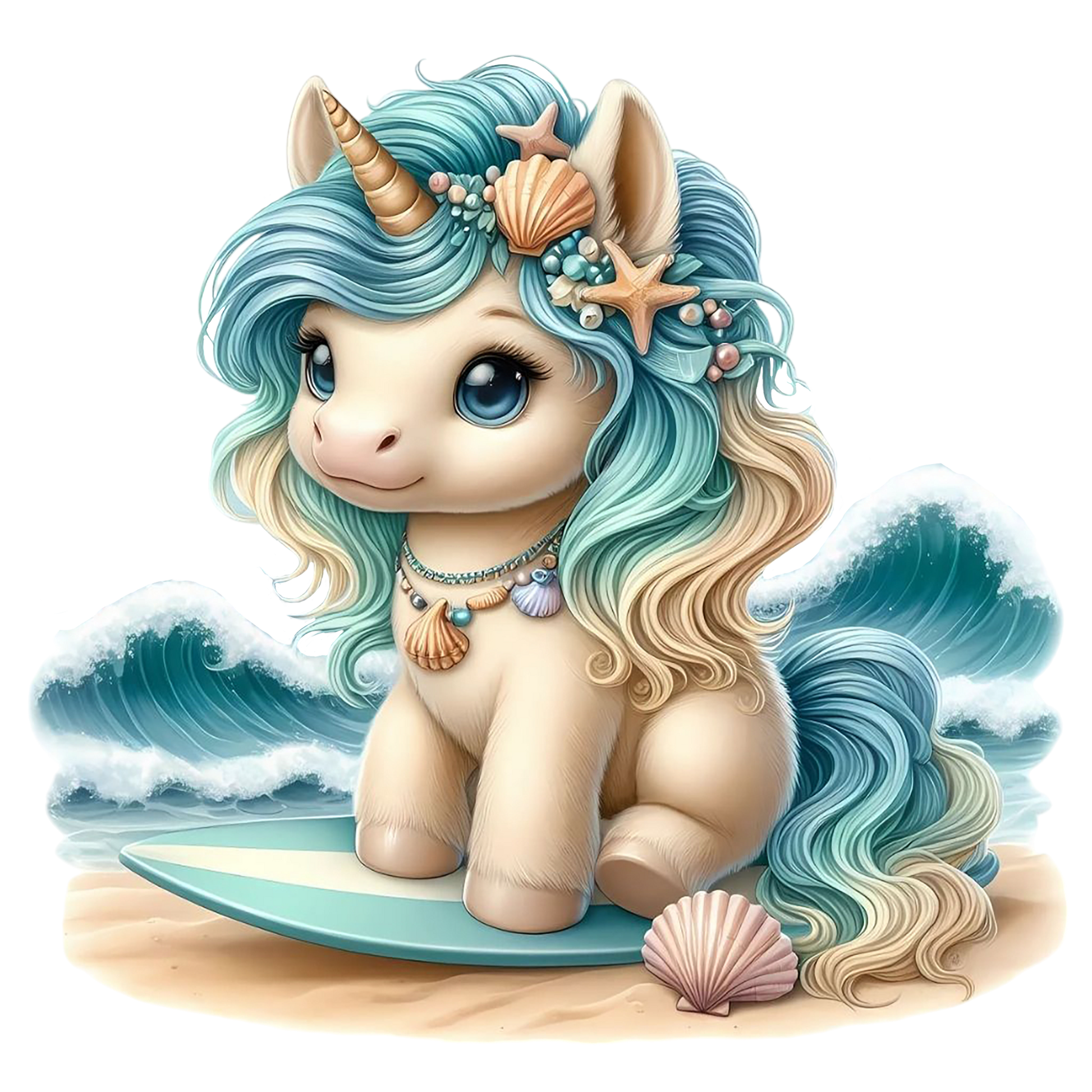 Bügelbild Insel Einhorn #8 Fylou's Style