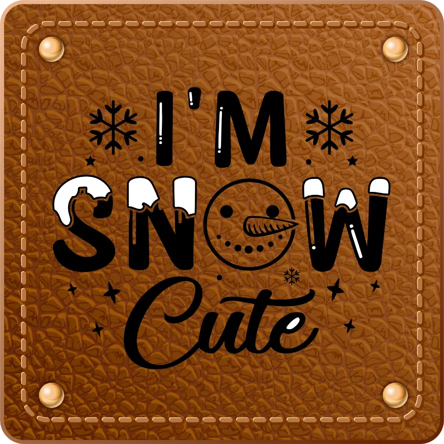 Bügellabel I'm Snow Cute - Fylou's Style